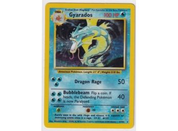 1999 Pokemon Gyarados Holo Card