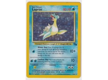 1999 Pokemon Lapras Holo Card