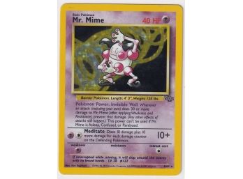 1999 Pokemon Mr. Mime Holo Card