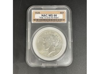 1926 Peace Silver Dollar  NAC MS 66