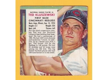 1954 Redman Tobacco Ted Kluszewski