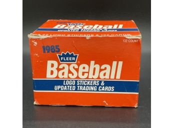 1985 Fleer Baseball Logo Stickers & Updated Trading Cards