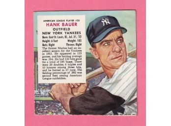 1954 Redman Tobacco Hank Bauer