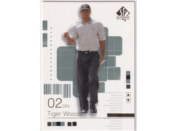 2002 Upper Deck SP Authentic Tiger Woods 02 Spa