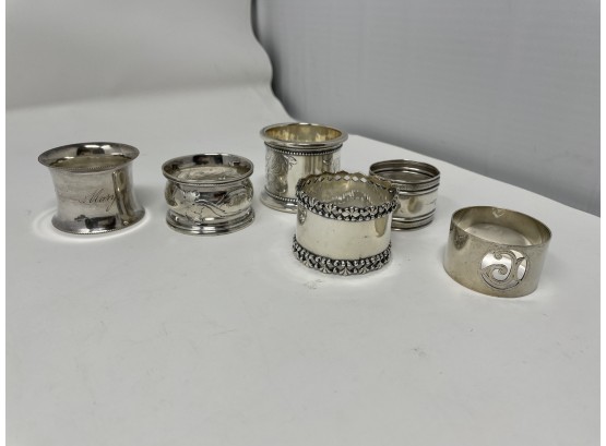 Beautiful Collection Of Monogrammed Ornate Napkin Rings