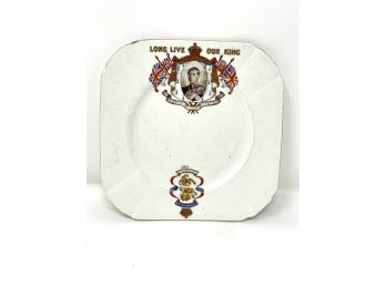 1937 Long Live Our King - King Edward Porcelain Plate/ashtray