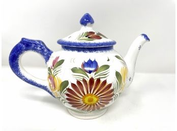 Henriot Quimper Handpainted Teapot - France