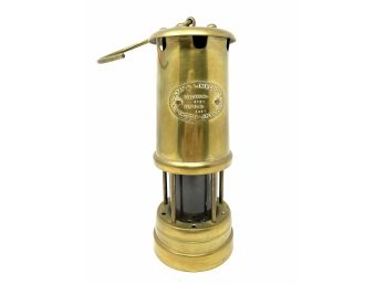 Hockley Lamp & Limelight Co Brass Oil Lamp Welsh Miners Safety Lantern
