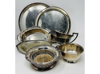 Large Silverplate Serving Pieces Lot