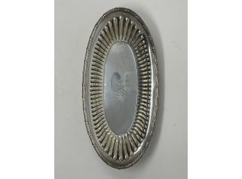 Antique Sterling Monogrammed Oval Plate