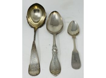 Lot Of Coin Silver Spoons