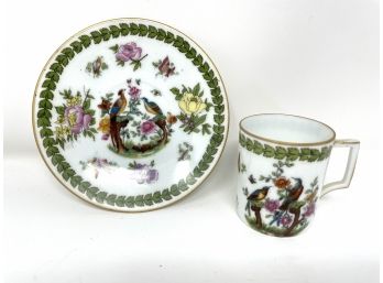 Antique Porcelain Teacup And Saucer
