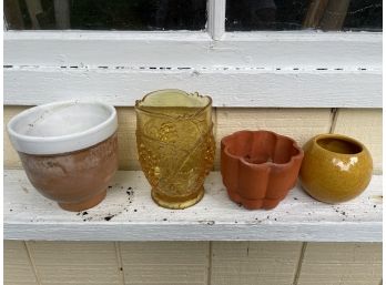Garden Pottery And Planter Lot 5