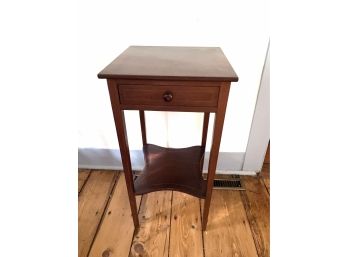 Antique Inlaid Side Table In Very Good Condition With Single Drawer