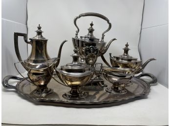 Antique Tiffany & Co 7 Piece Sterling Coffee / Tea Set