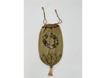 Circa 1890s Beaded Purse In Excellent Condition