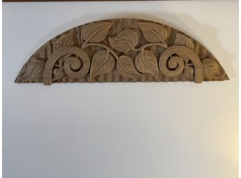 Carved Wooden Arch Piece - Ornate And Decorative