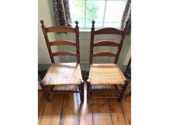 Pair Of American Ladderback Chairs