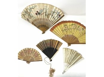 Antique Fan Collection - Varying Conditions And Age - As Is