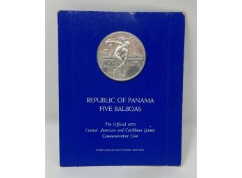 Republic Of Panama Five Balboas Commemorative