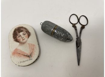 Small Lot Of Advertising Collectibles For Sewing