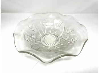 Crystal Bowl Etched