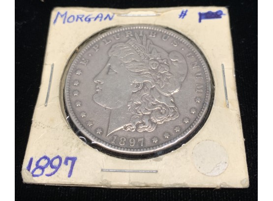 1897 Morgan Head Silver Dollar