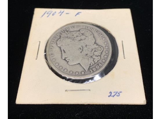1904-F Morgan Head Silver Dollar