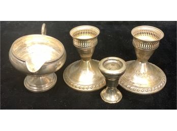 4 Piece Weighted Sterling Lot