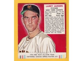 1952 Redman Tobacco Larry Jansen