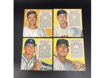 4 Redman Tobacco Baseball Cards