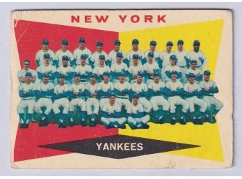 1960 Topps Yankees Checklist