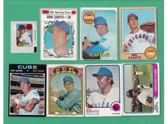 Assorted Ron Santo Baseball Cards