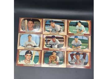 9 1955 Bowman Baseball Cards