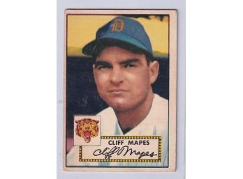 1952 Topps Cliff Mapes
