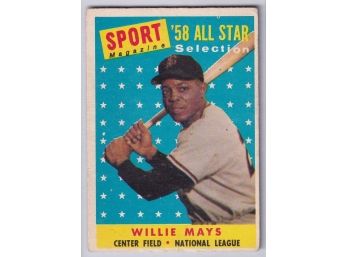 1958 Topps Willie Mays All Star
