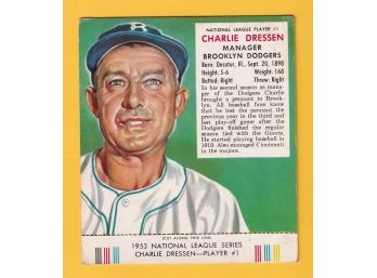 1953 Redman Tobacco Charlie Dressen