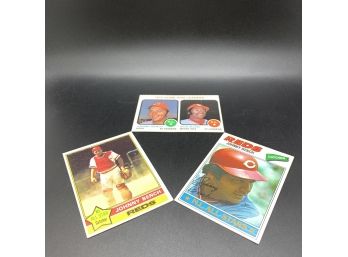 3 Johnny Bench Baseball Cards