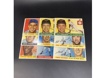 9 1955 Topps Baseball Cards