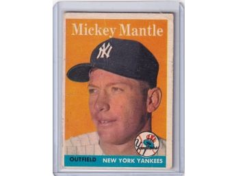 1958 Topps Mickey Mantle