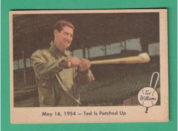 1959 Fleer Ted Williams Ted Is Patched Up