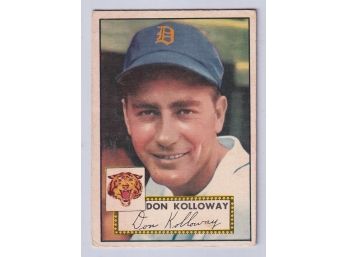 1952 Topps Don Kolloway