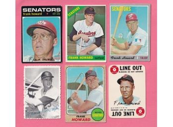 6 Frank Howard Baseball Cards