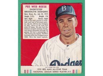 1952 Redman Tobacco Pee Wee Reese