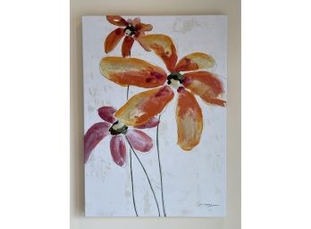 Floral Painting Signed Dominguez