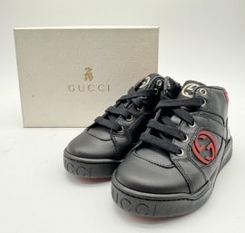 Pair Of Gucci Kids High Top Sneakers With Box