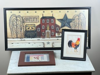 Country Wall Art Lot