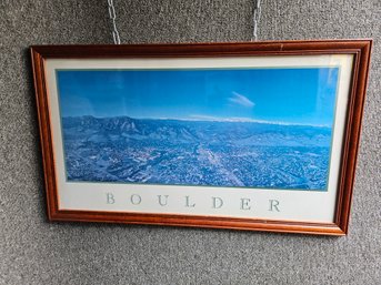 A6 - Boulder Colorado Framed Photograph - 35.5'x21' - LOCAL PICKUP ONLY