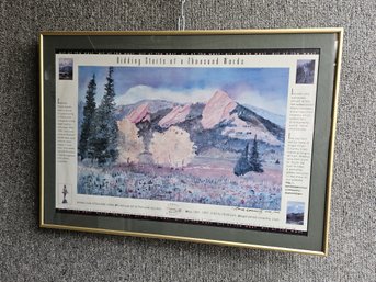 A9 - Art Of The West Auction Poster Signed By Mary Downelly - 1997 - 27'x19' - LOCAL PICKUP ONLY