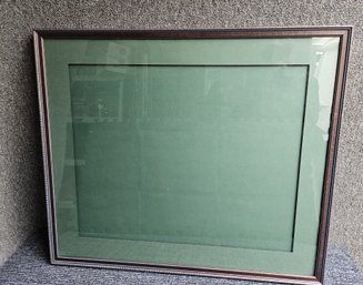 A17 - Mahogany Picture Frame With Glass - 35.5'x30.5' - Fits 34'x28.5' - LOCAL PICKUP ONLY